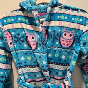Komar Kids Blue and Pink Patterned Robe
